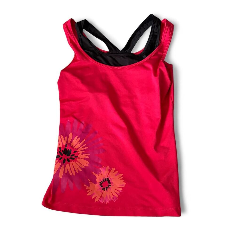 Danskin Women's Pink and Red Vest